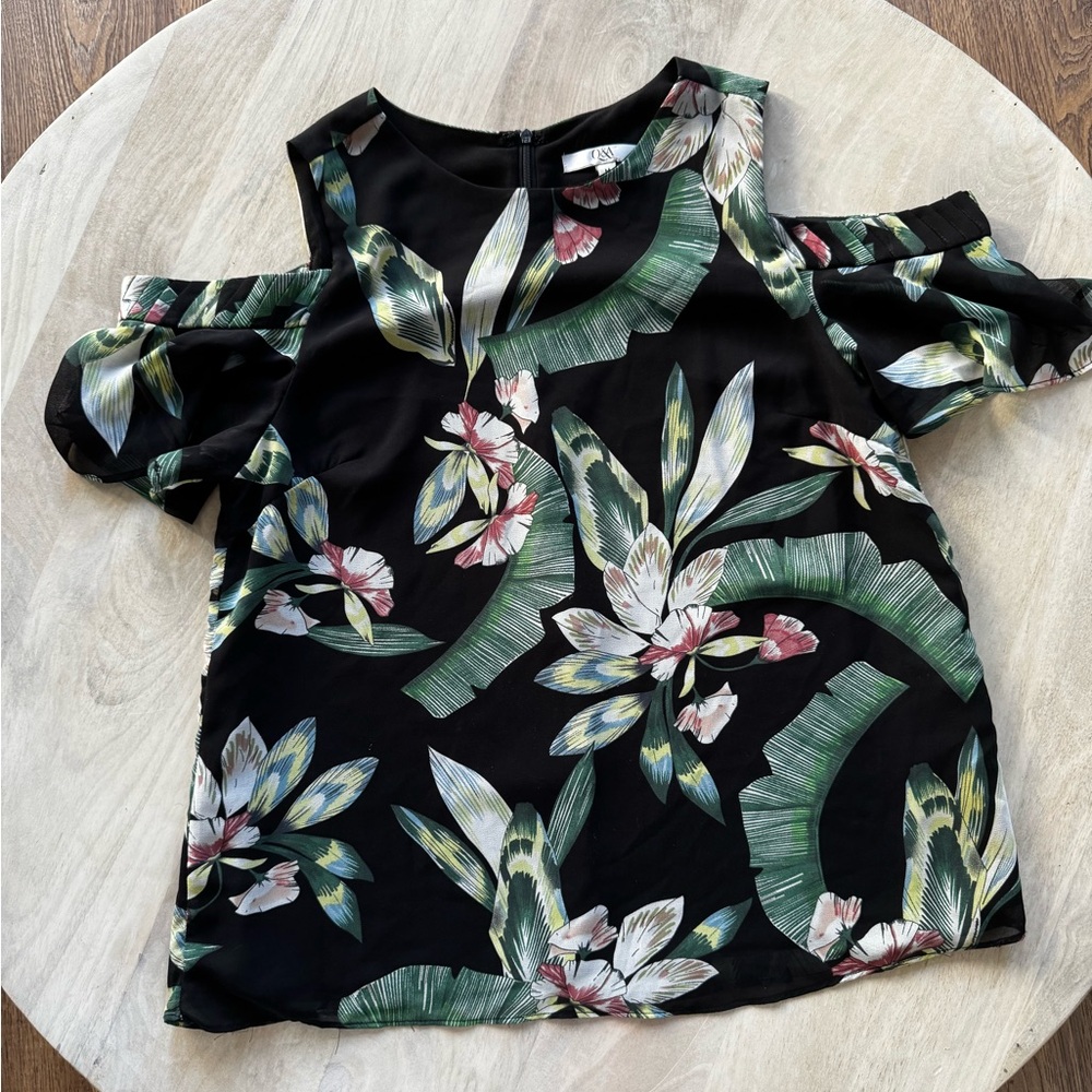 Stitch Fix Q&A open shoulder blouse medium
